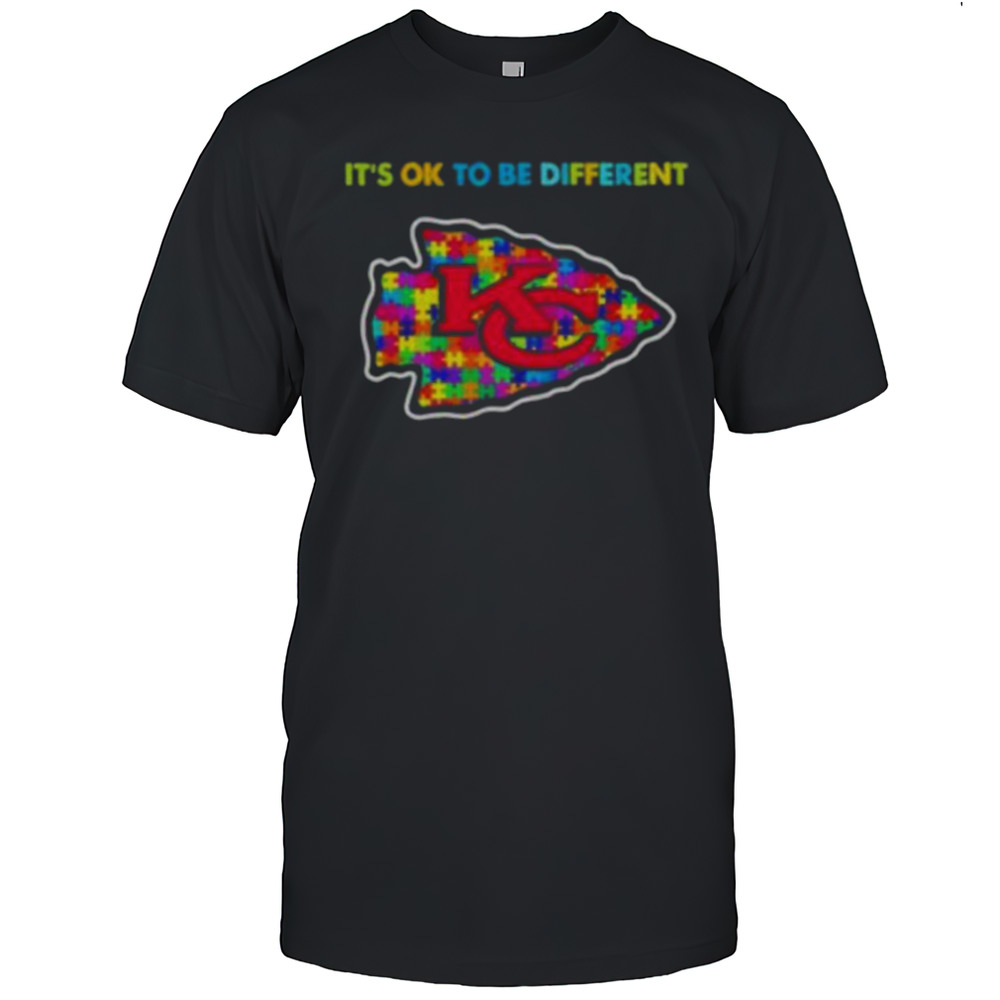 Kansas City Chiefs X Autism Awareness Its Ok To Be Different Shirt