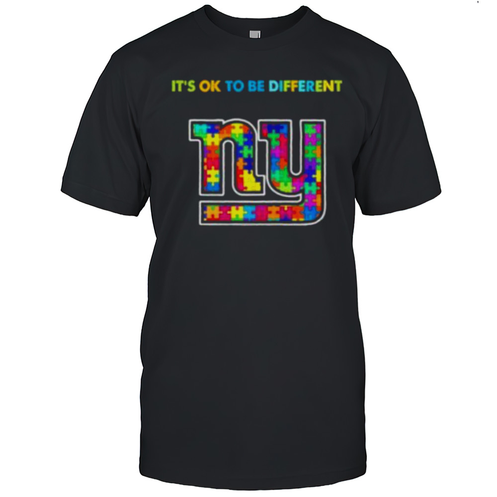 New York Giants X Autism Awareness Its Ok To Be Different Shirt
