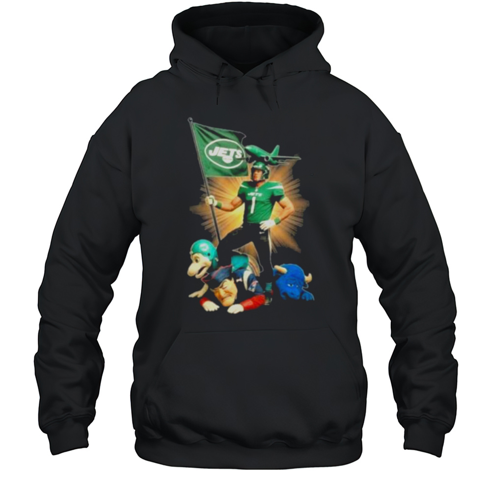 Official New York Jets Mascot Plant The Flag On NFL Teams Shirt Unisex Hoodie