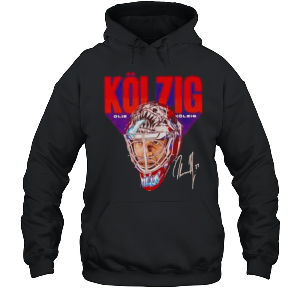 Olie Kolzig Mask Signature Washington Capitals Shirt Unisex Hoodie