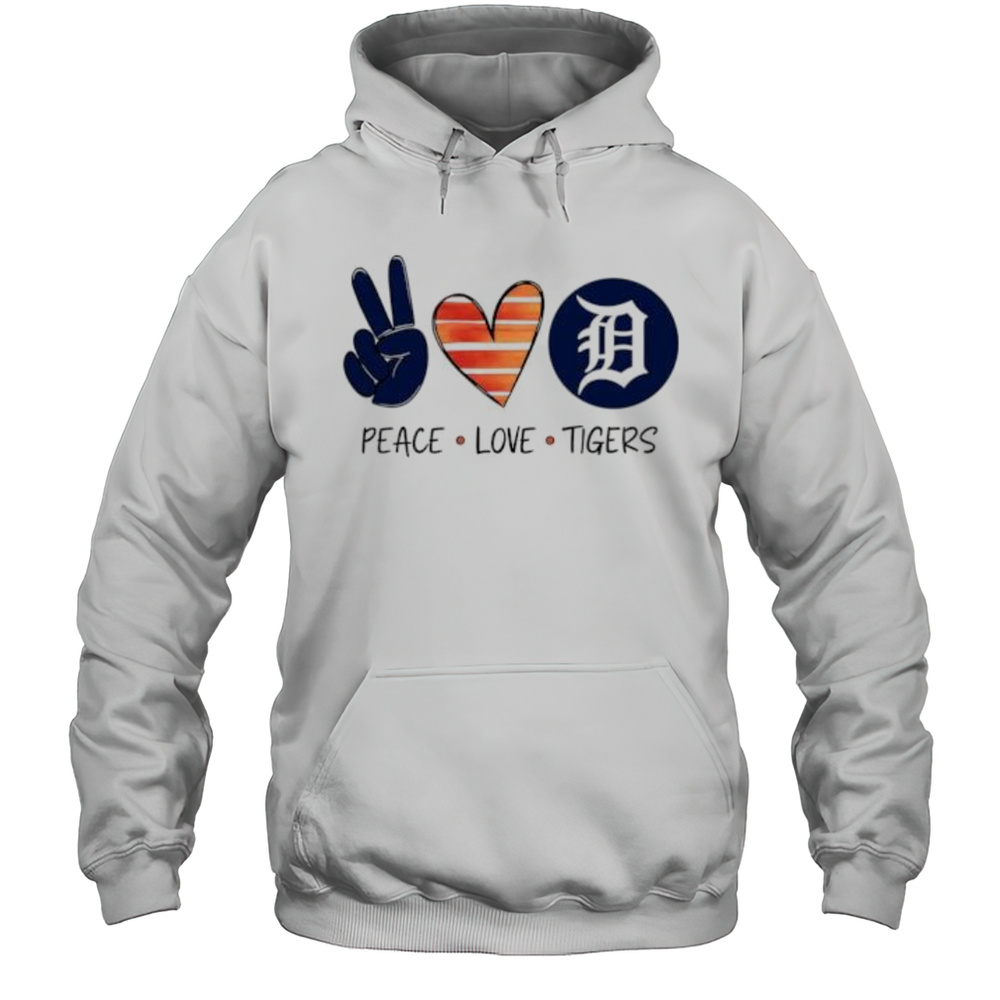 Peace Love Tigers Shirt Unisex Hoodie