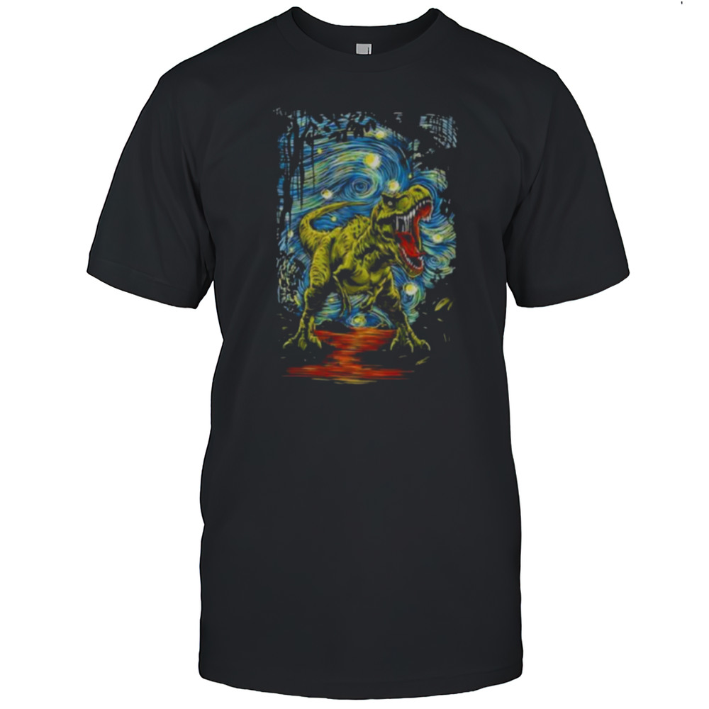 Starry Night T Rex Shirt