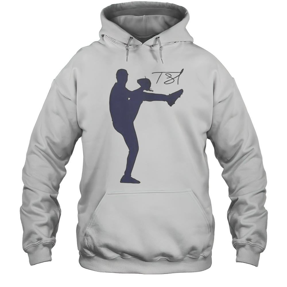 Tarik Skubal Silhouette Player Baseball Signature T-Shirt Unisex Hoodie