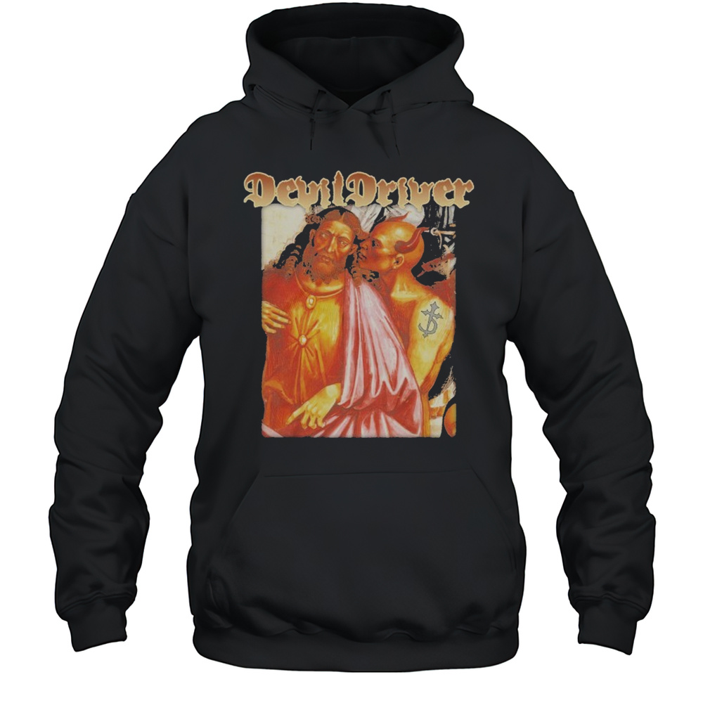DevilDriver Care Less Jesus T-shirt Unisex Hoodie