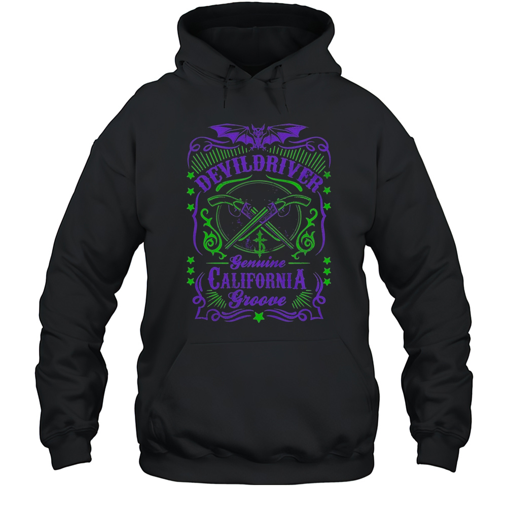 DevilDriver Gemini California Groove Crossed Guns T-Shirt Unisex Hoodie