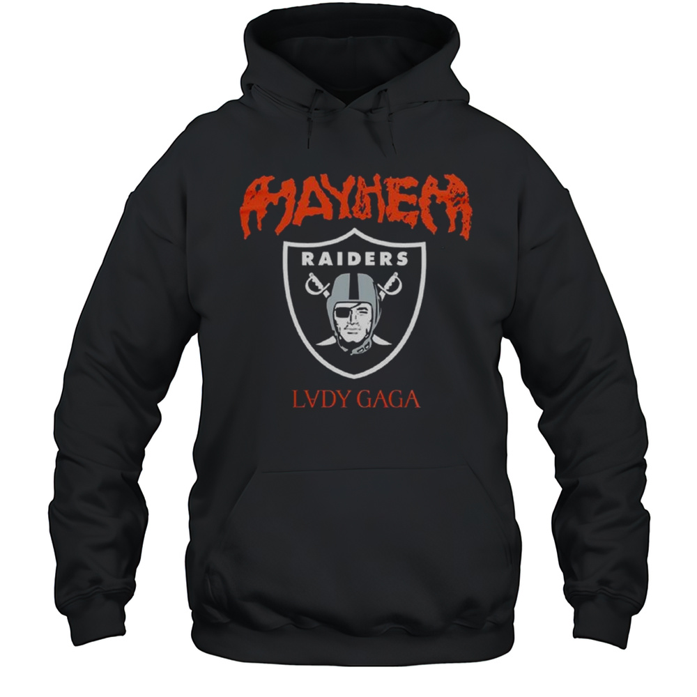Lady Gaga Las Vegas Raiders The Mayhem Ball Tour 2025 Shirt Unisex Hoodie