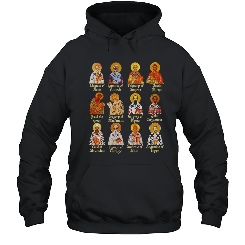 Patristic Church Fathers Augustine Ambrose Ignatius T-Shirt Unisex Hoodie