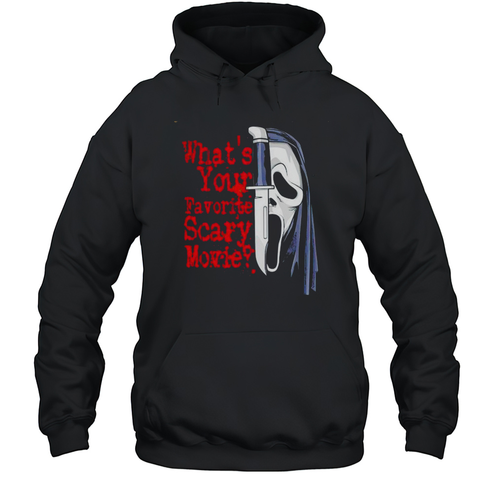 Scream Ghostface And His Knife Scary Movie Ghost Shirt Unisex Hoodie