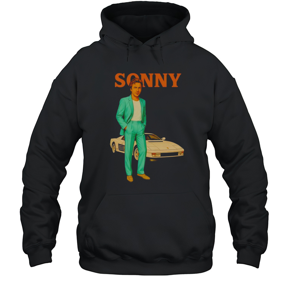 Sonny Crockett Miami Vice Vintage Shirt Unisex Hoodie