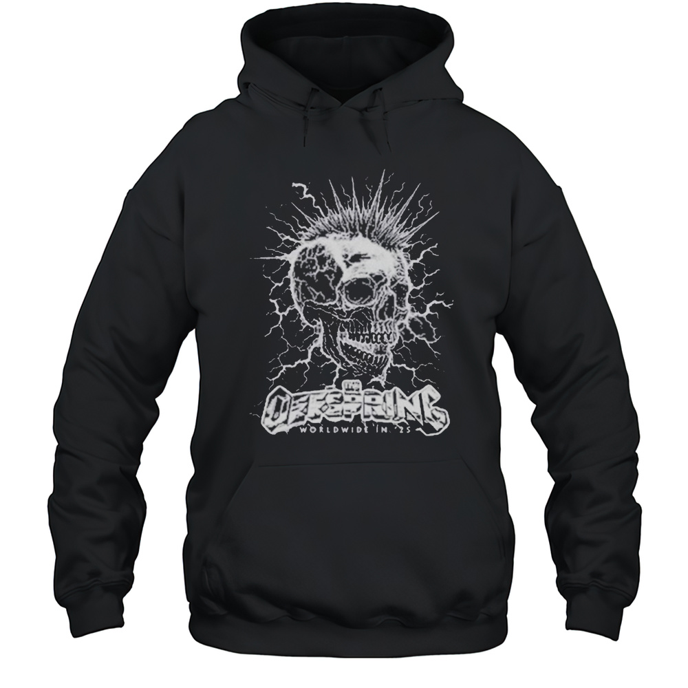 The Offspring Mohawk Skull 2025 Tour T-Shirt Unisex Hoodie