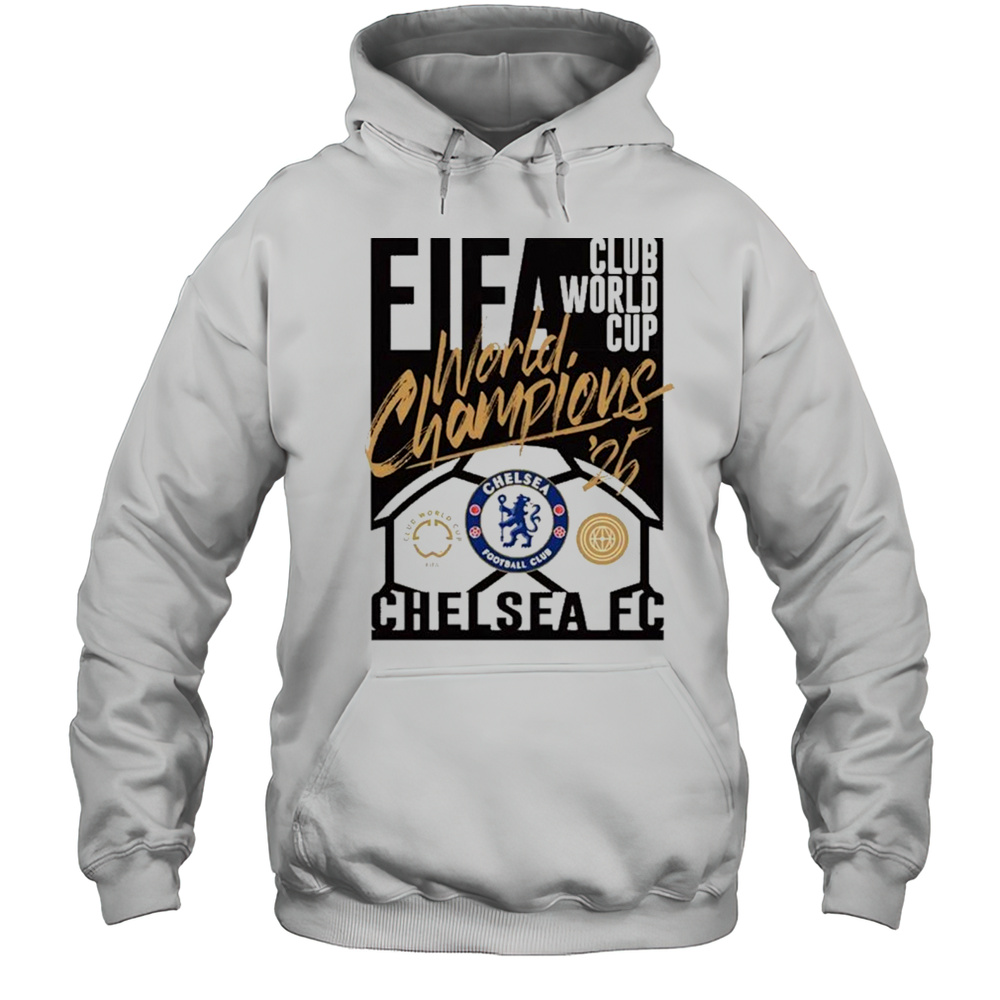Chelsea Sportiqe 2025 FIFA Club World Cup Champions T-Shirt Unisex Hoodie