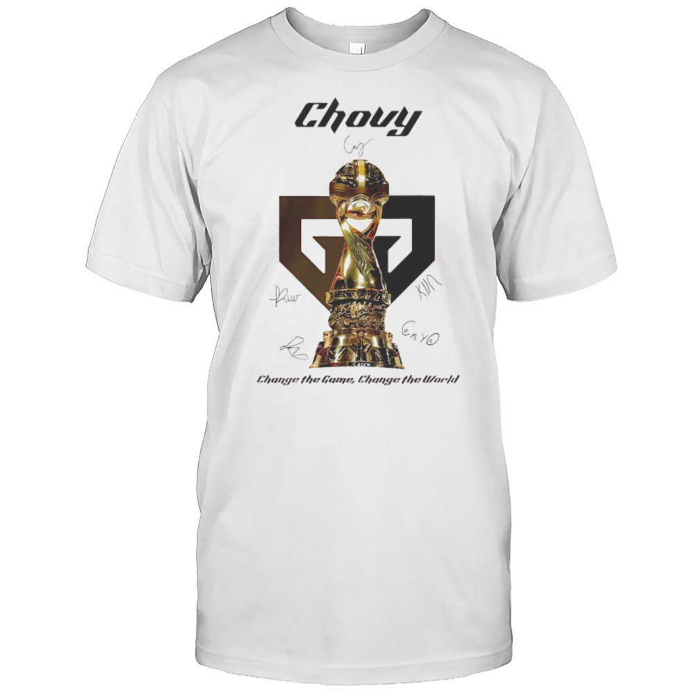 Gen.G 2025 MSI Champions Chovy Signature Change The Game Change The World Shirt