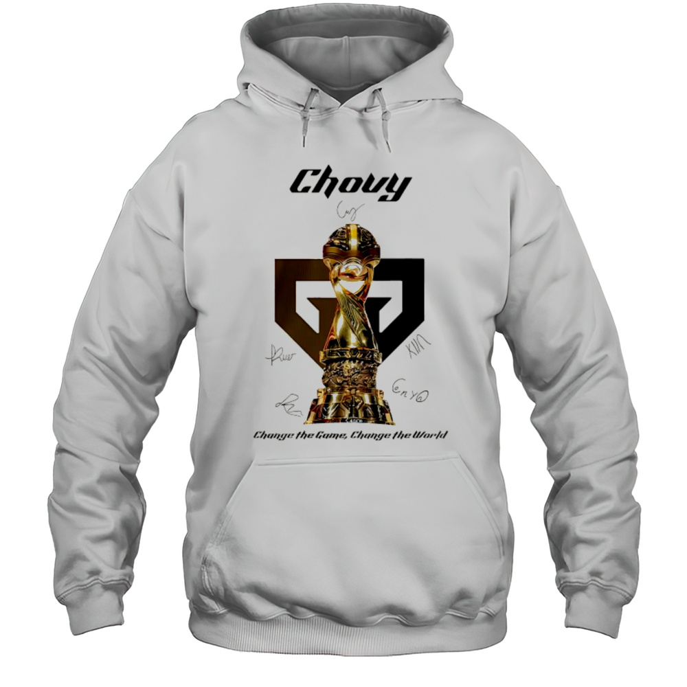 Gen.G 2025 MSI Champions Chovy Signature Change The Game Change The World Shirt Unisex Hoodie