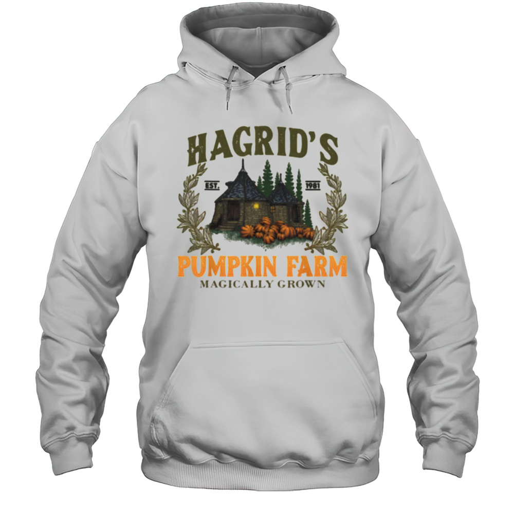 Hagrids Pumpkins Farm Grown Halloween Witch Spooky Season T Shirt Unisex Hoodie