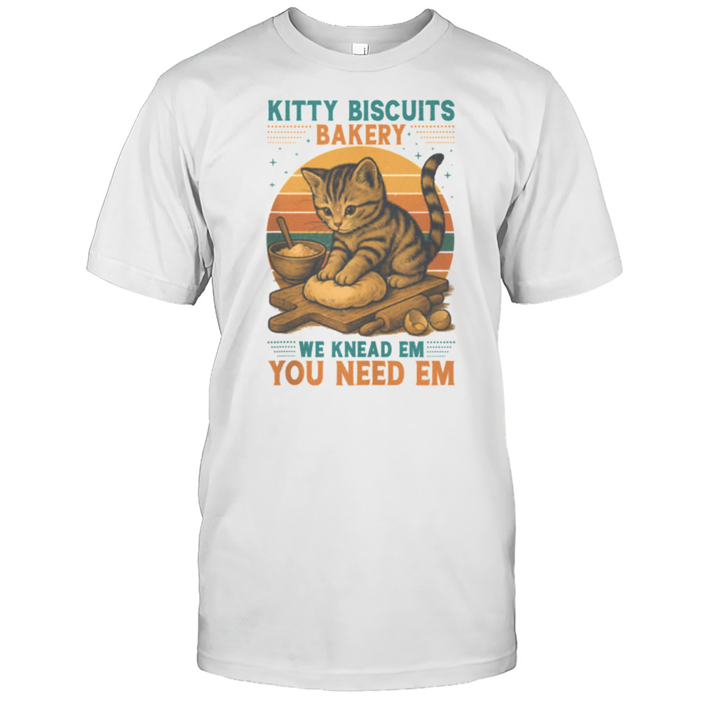Kitty Biscuits Bakery Funny Cat Baking Gifts For Daughter Crazy Shirt