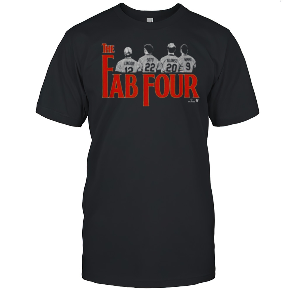 Lindor Soto Alonso  Nimmo Fab Four New York Baseball T Shirt