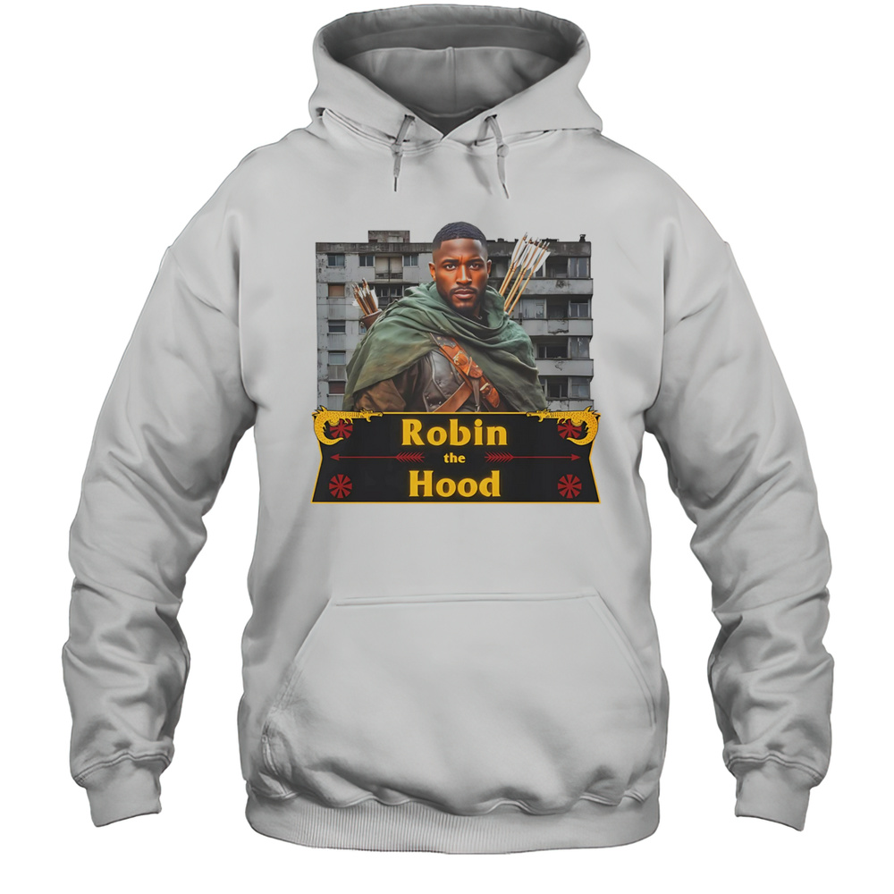 Robin The Hood Black Retro Shirt Unisex Hoodie