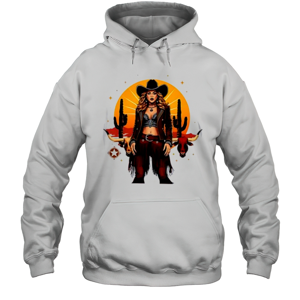 Beyonc Cowboy Carter Tour H-Town Western Graphic Shirt Unisex Hoodie