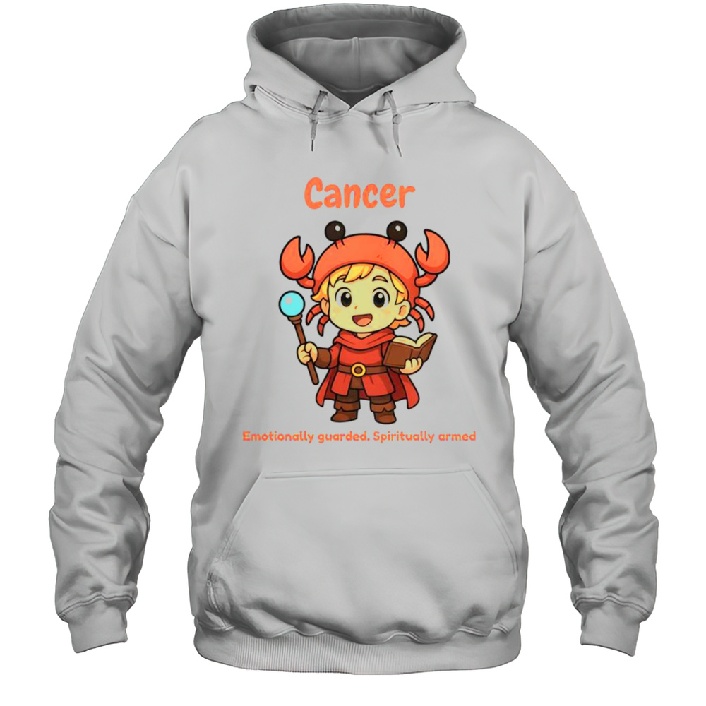 Cancer The Wizard Emotionally Guarded Spiritually Armed T-Shirt Unisex Hoodie