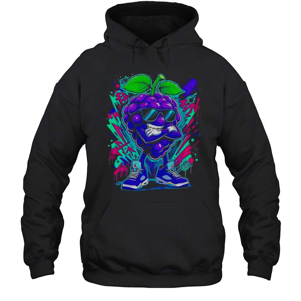 Fresh Grape Cartoon Shirt Unisex Hoodie