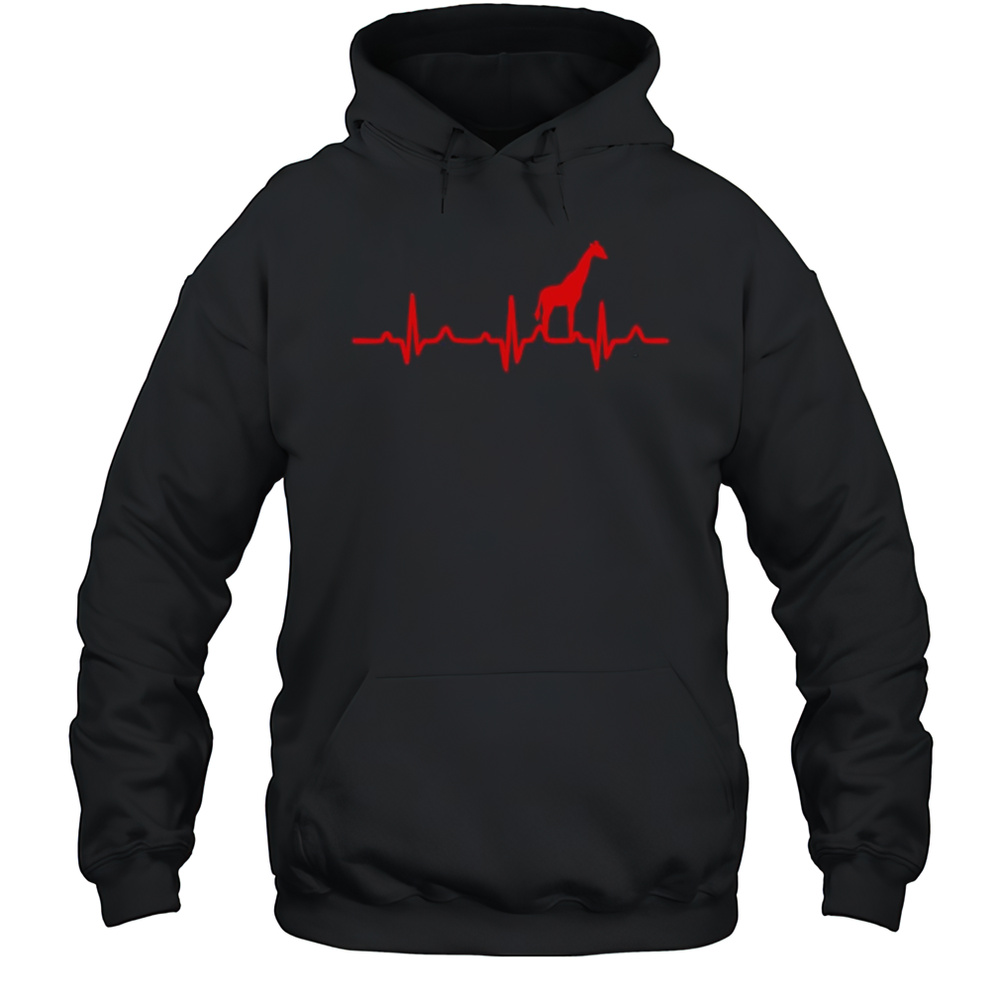 Giraffes Heart Rate Shirt Unisex Hoodie