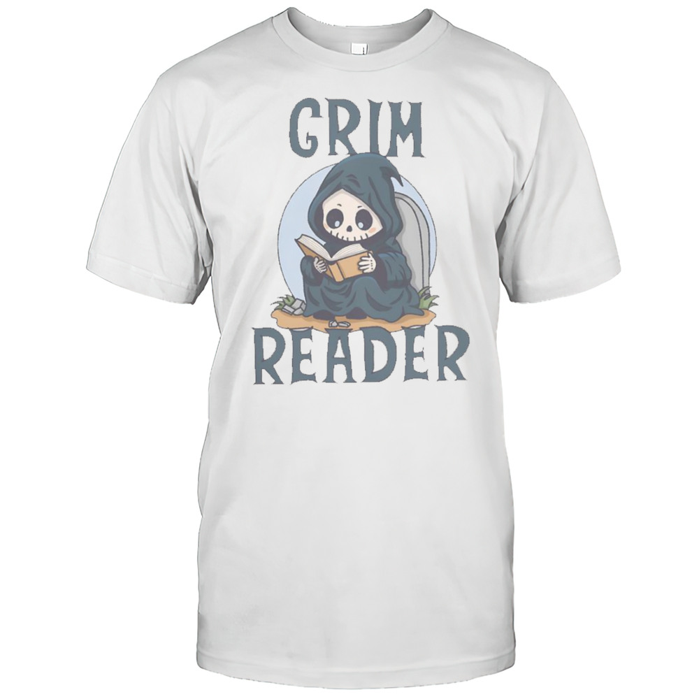 Grim Reader Reading Book T-Shirt