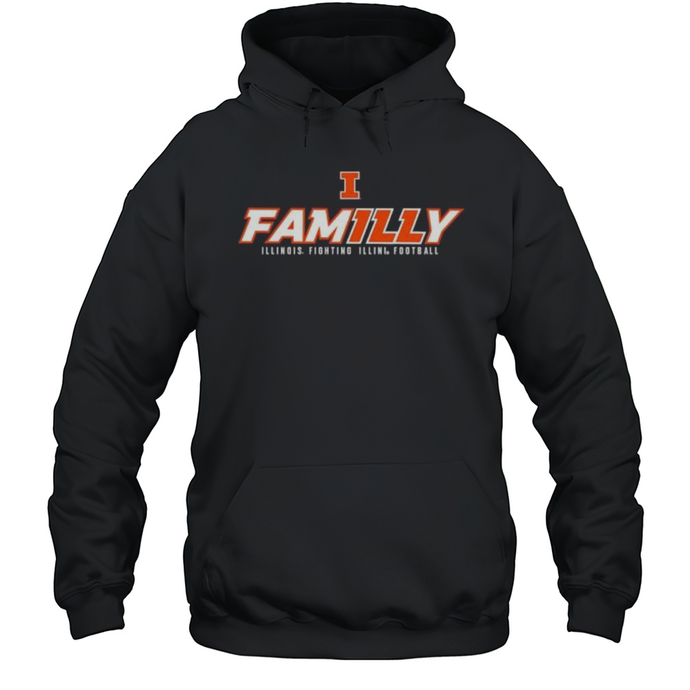 Illinois Football FamILLy Shirt Unisex Hoodie