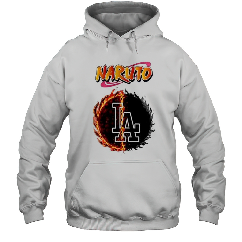 Los Angeles Dodgers Mlb Collab Naruto And Sasuke 2025 Baseball Shirt Unisex Hoodie