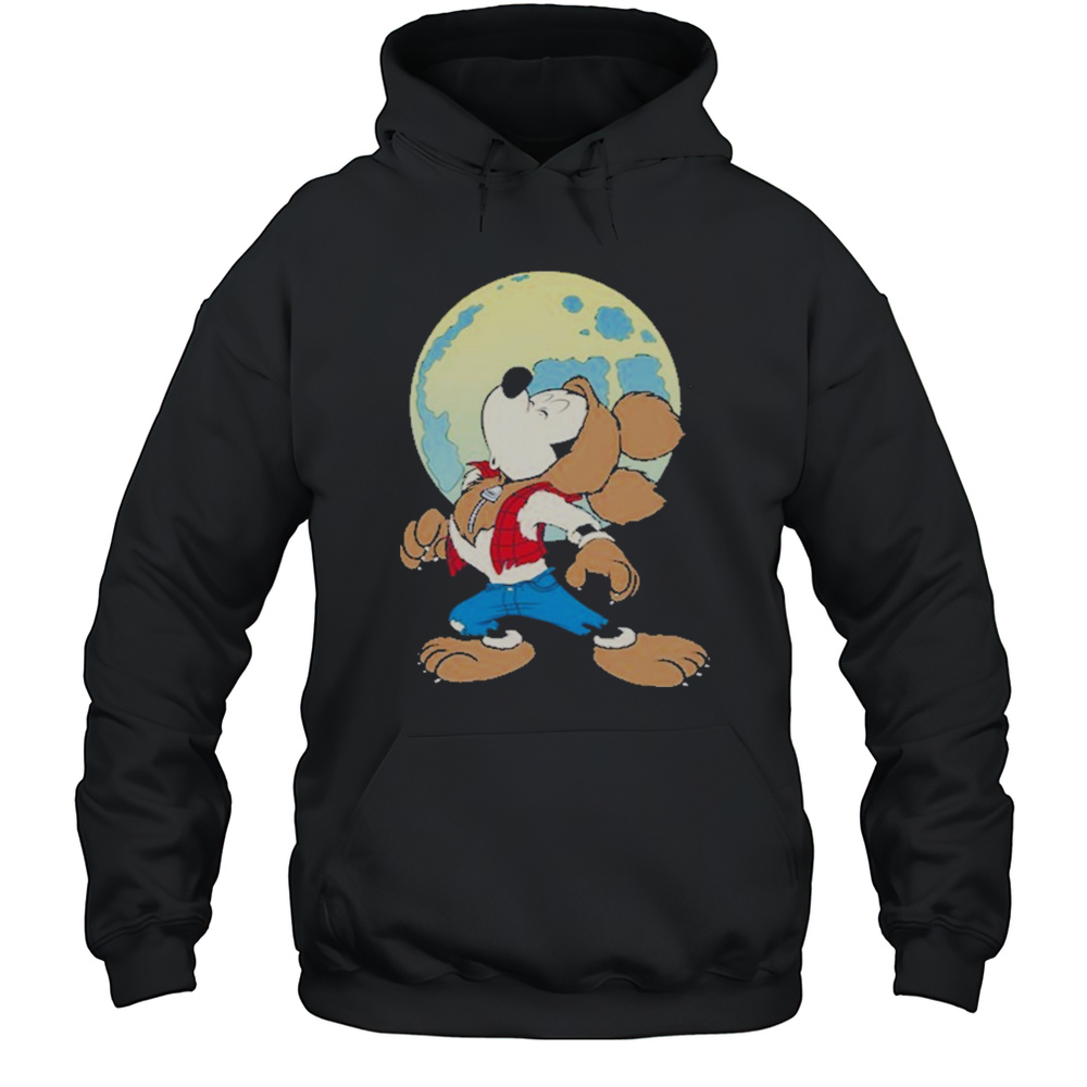 Mickey Mouse In Werewolf Halloween Shirt Unisex Hoodie