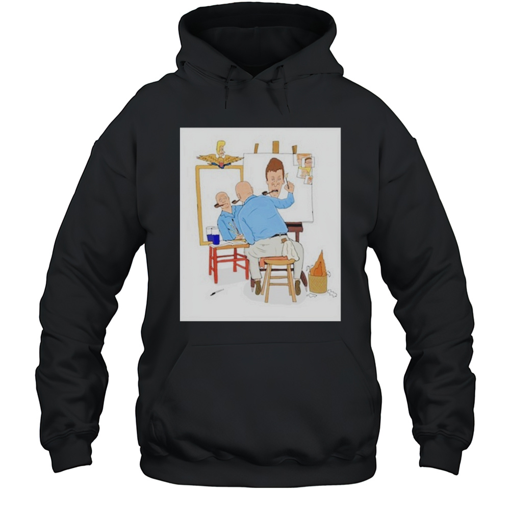 Mike Judge Painting Butthead Shirt Unisex Hoodie