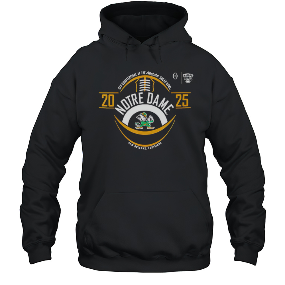 Notre Dame 2025 New Orleans Louisiana Shirt Unisex Hoodie