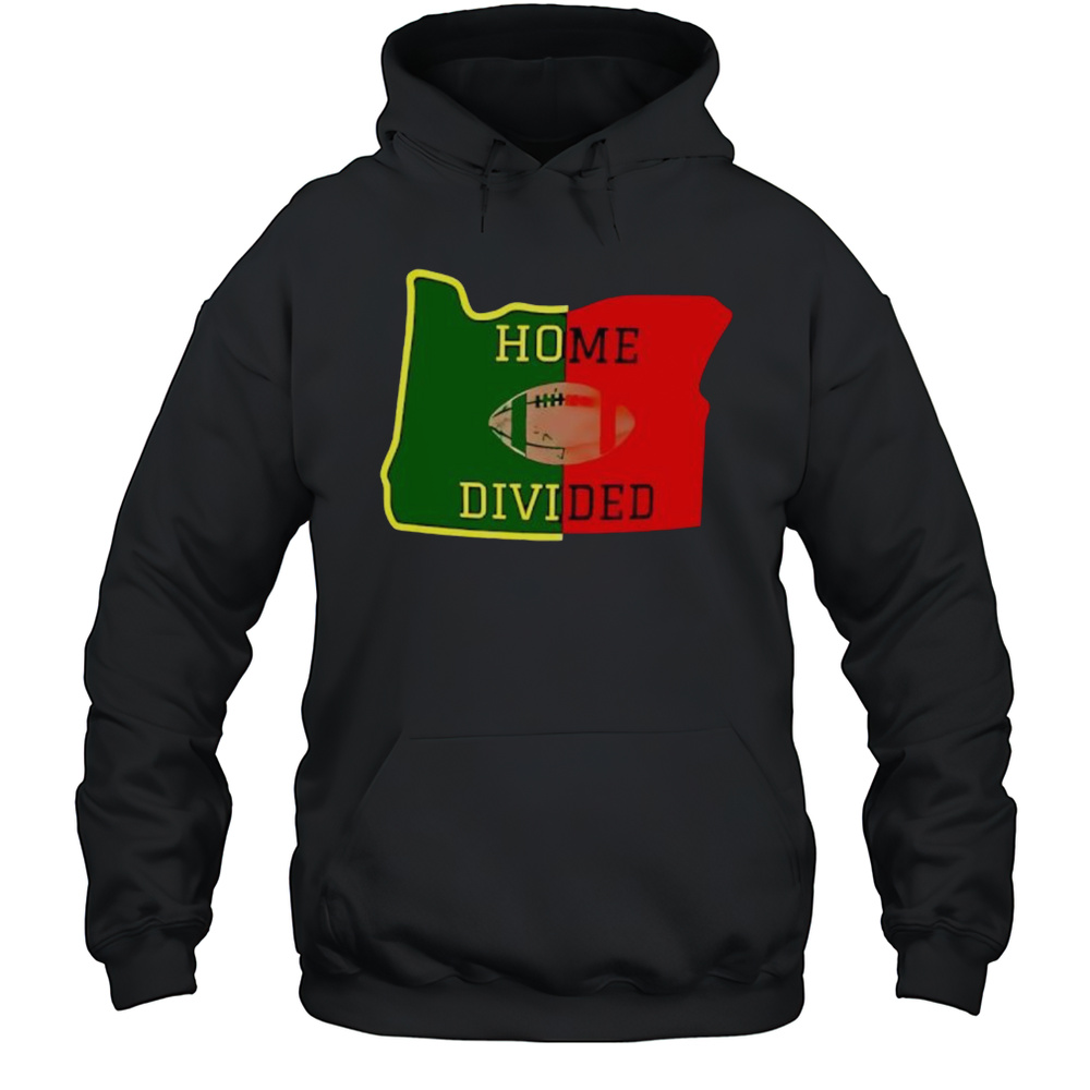 Oregon Ducks Home Divided Shirt Unisex Hoodie