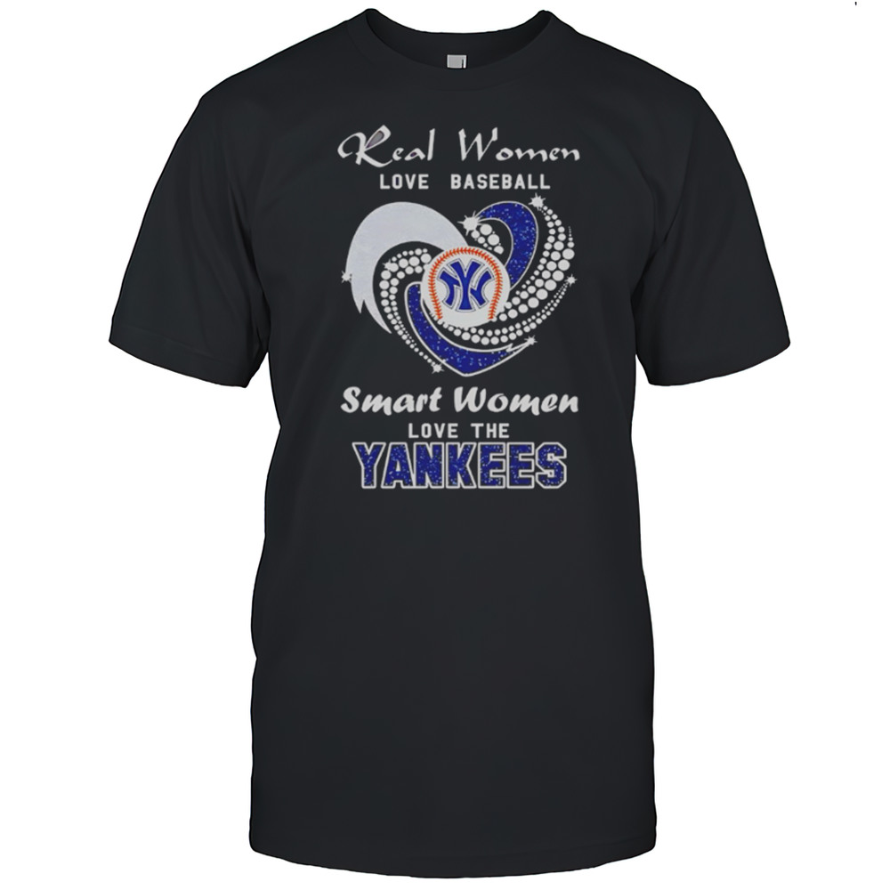 Real Women Love Baseball Smart Women Love The Yankees Shirt
