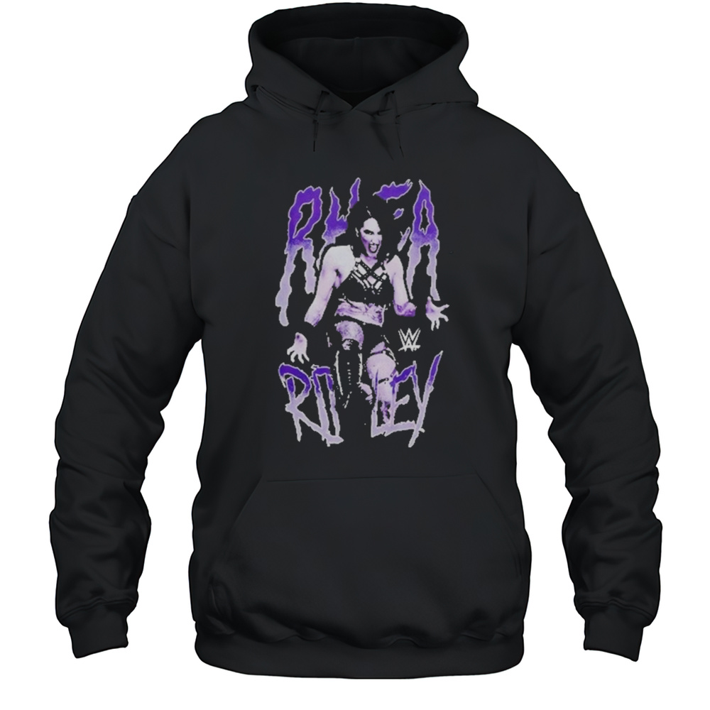 Rhea Ripley Kicking Portrait Girls Shirt Unisex Hoodie