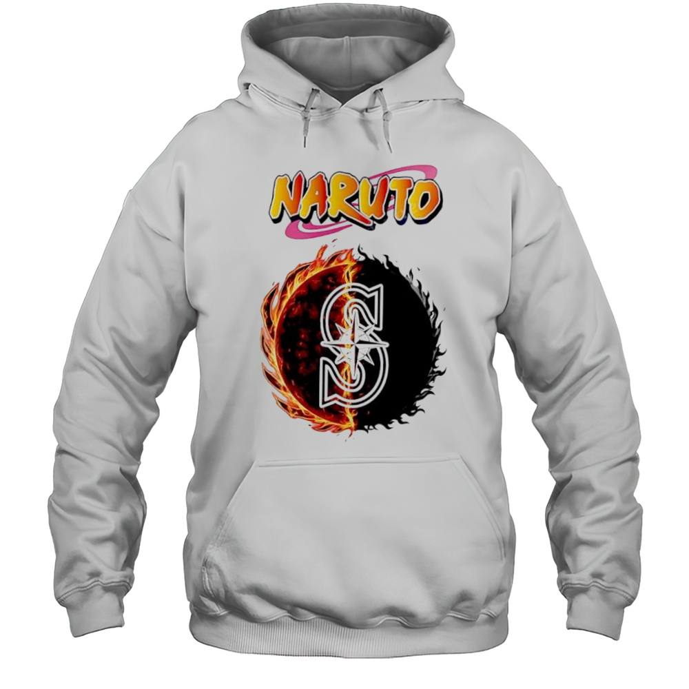 Seattle Mariners Mlb Collab Naruto And Sasuke 2025 Baseball Shirt Unisex Hoodie