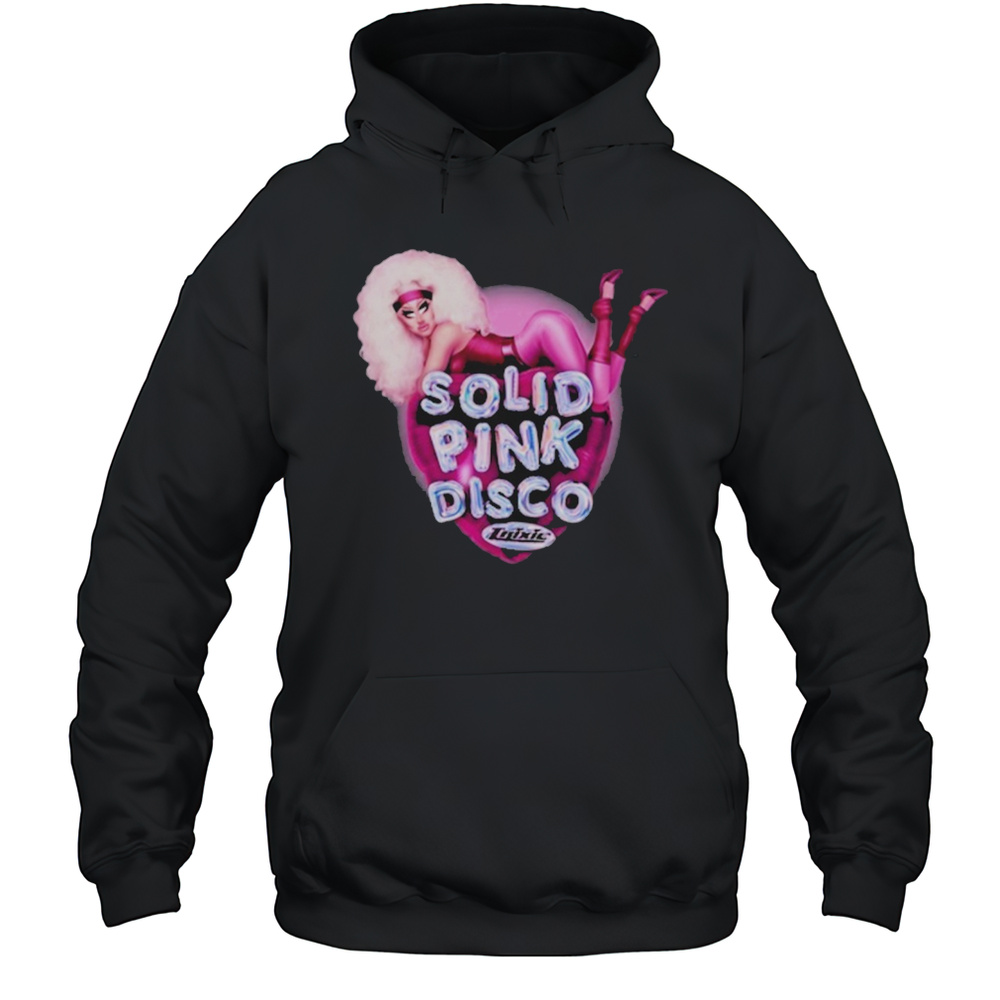 Trixie Mattel Solid Pink Disco Balloon Heart Shirt Unisex Hoodie