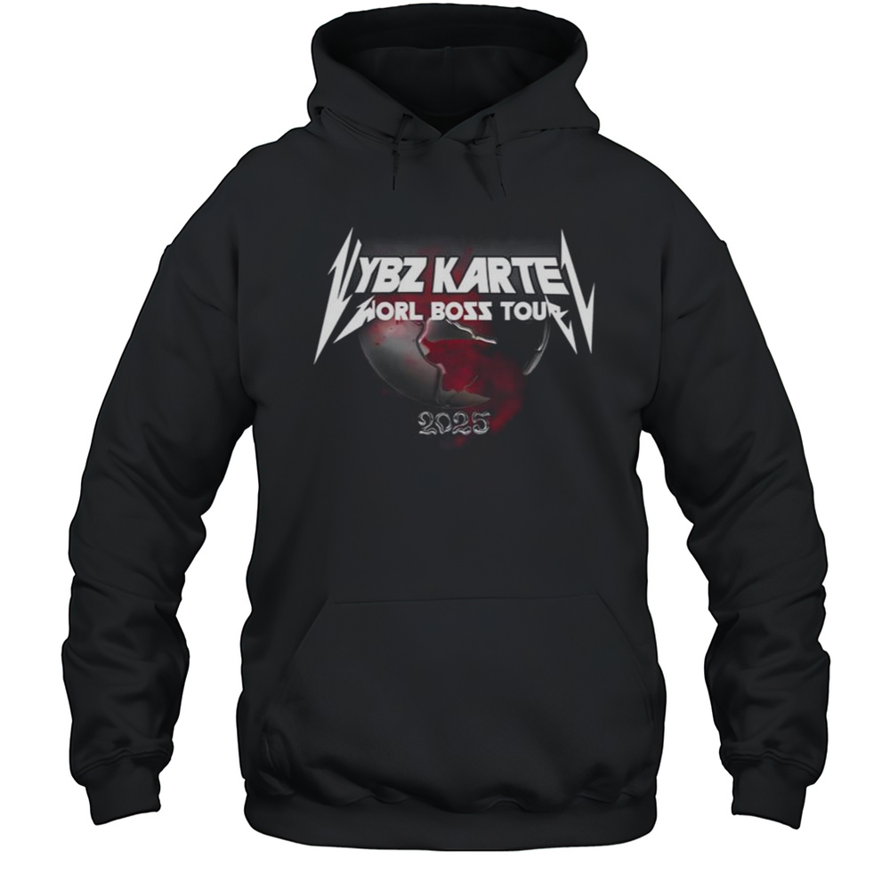 Vybz Kartel Worl Boss Tour 25 Shirt Unisex Hoodie