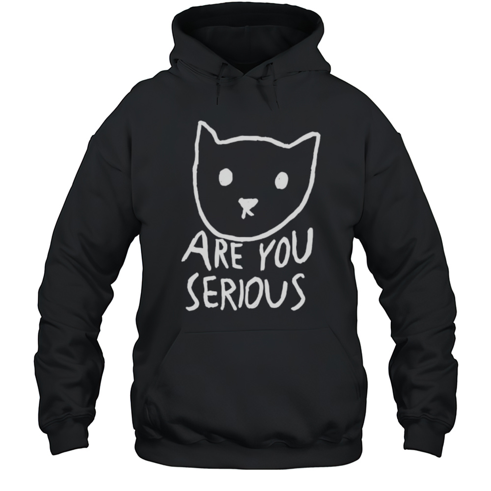 Are You Serious Cat Meme Shirt Unisex Hoodie