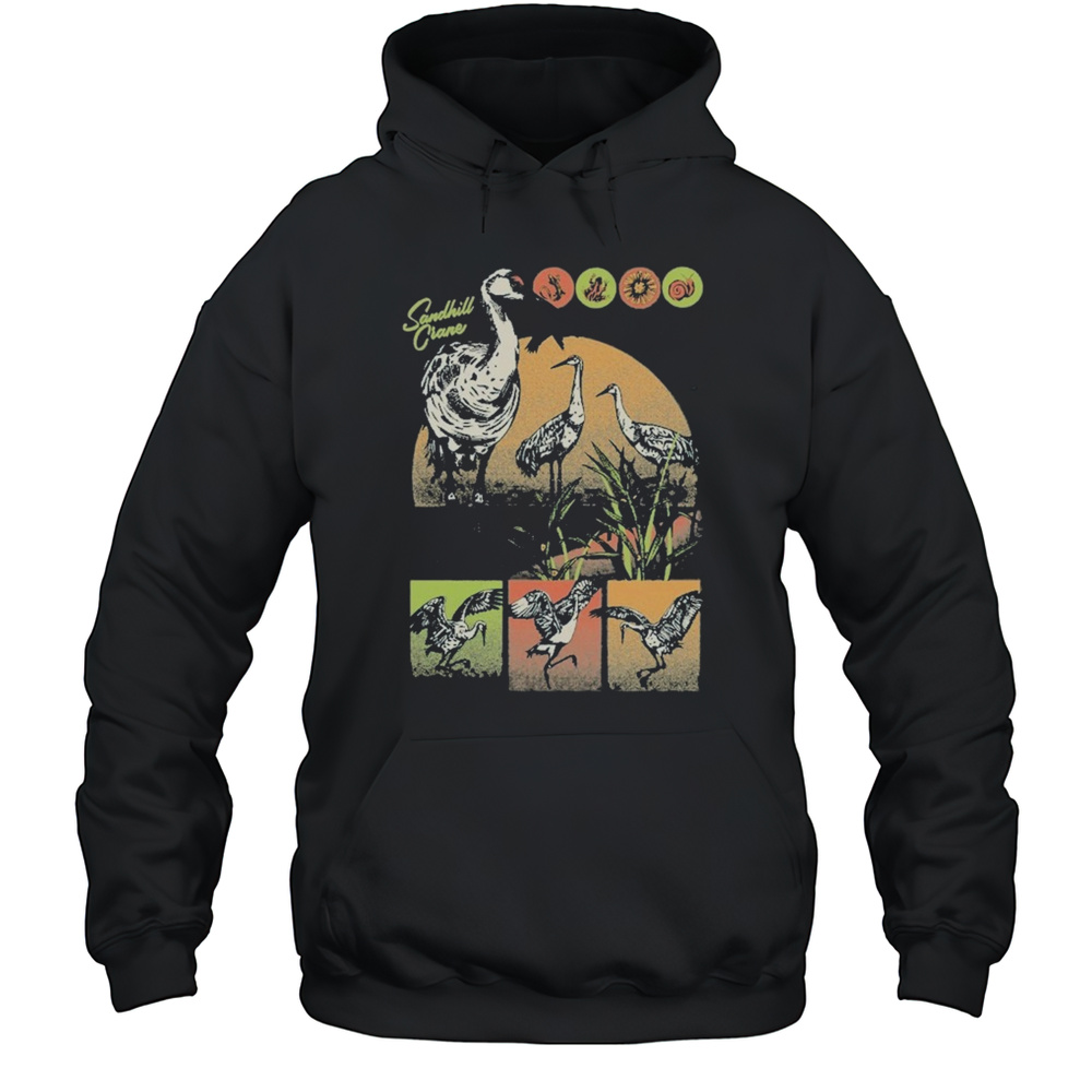 Bird Collective Sandhill Crane T-shirt Unisex Hoodie