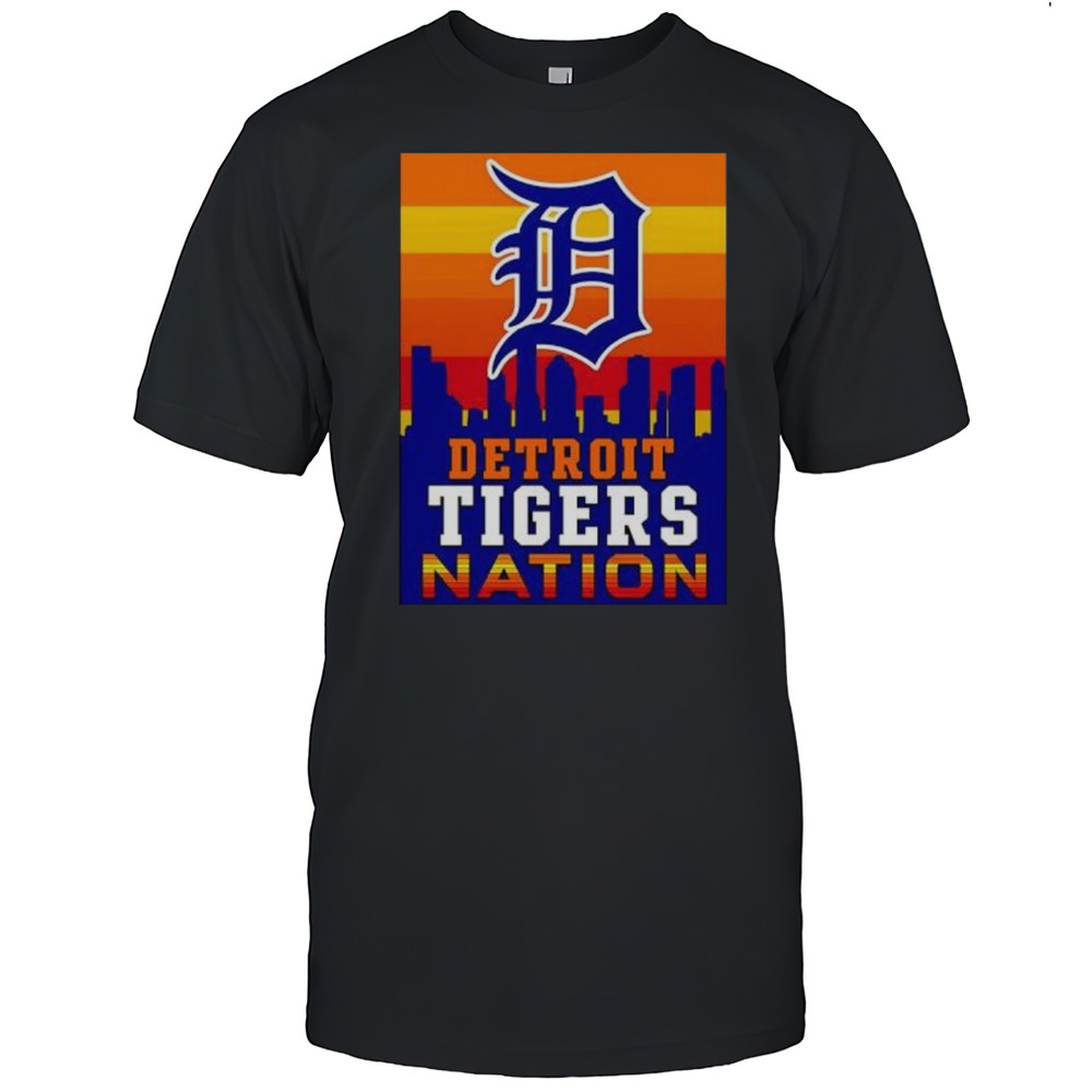 Detroit Tigers Nation Skyline Shirt