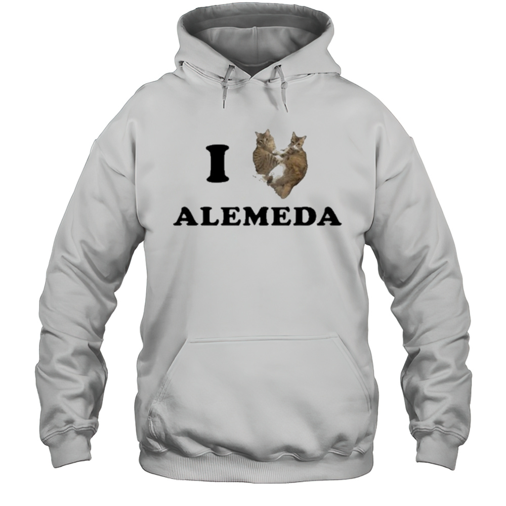 I Love Alameda Cats T-Shirt Unisex Hoodie