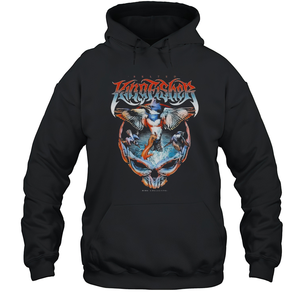 Kingfisher Belted Bird Collective T-shirt Unisex Hoodie