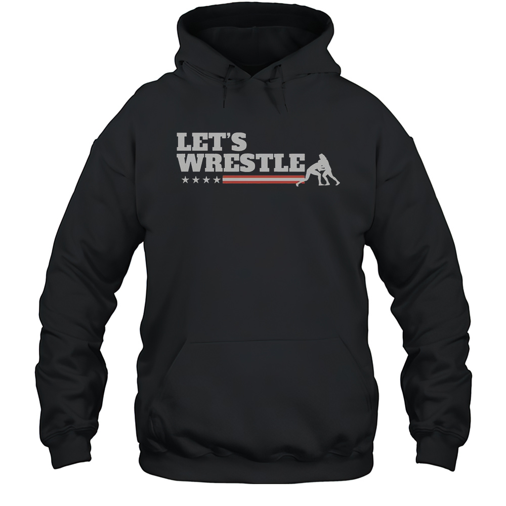Lets Wrestle USA T-Shirt Unisex Hoodie