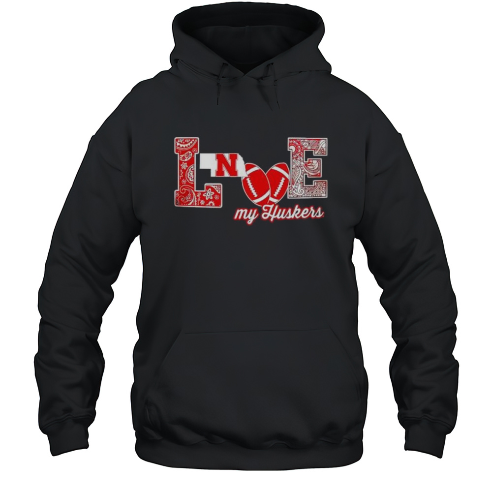 Love My Huskers Shirt Unisex Hoodie