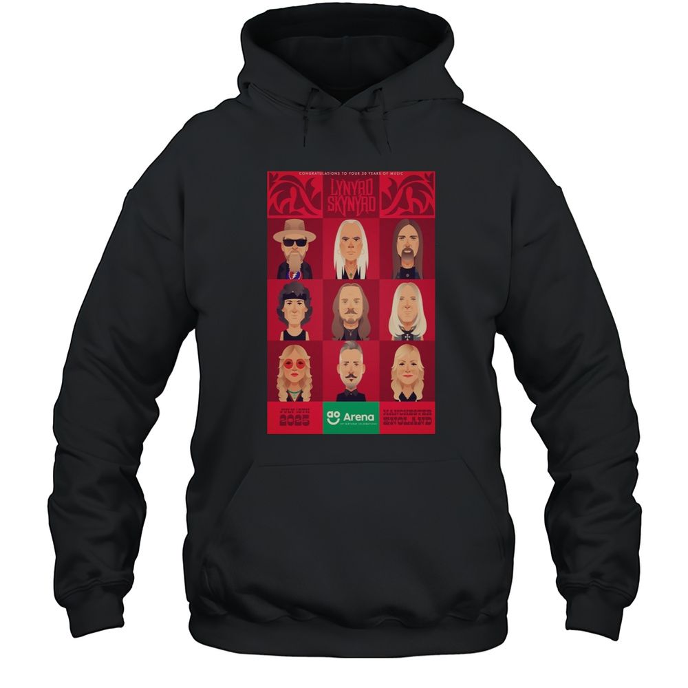 Lynyrd Skynyrd Manchester UK July 15 2025 Poster T-Shirt Unisex Hoodie