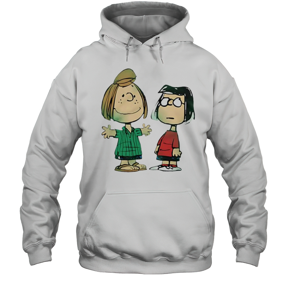 Peanuts Peppermint Patty And Marcie Character Cartoon Cute Shirt Unisex Hoodie
