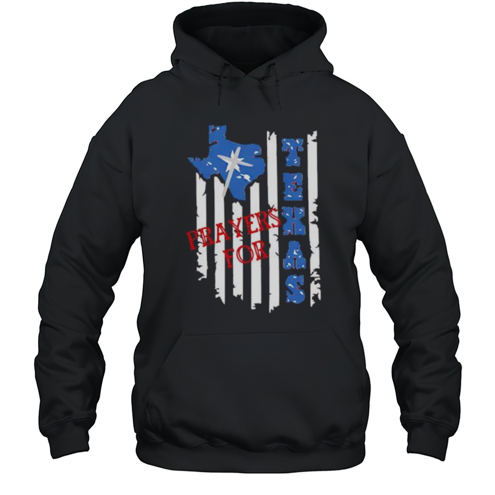 Prayers For Texas Patriotic Texas Flag Shirt Unisex Hoodie