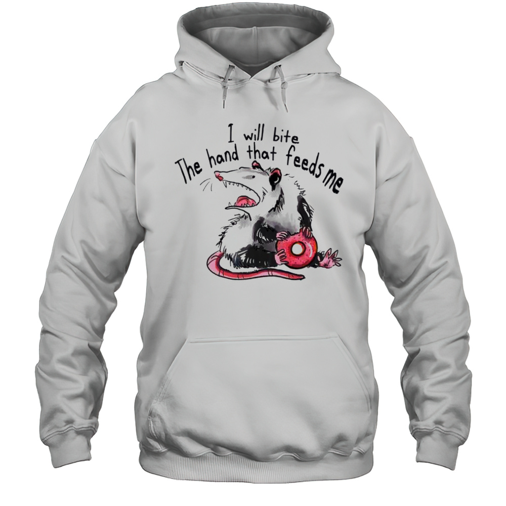 Rat I Will Bite The Hand That Feeds Me Shirt Unisex Hoodie