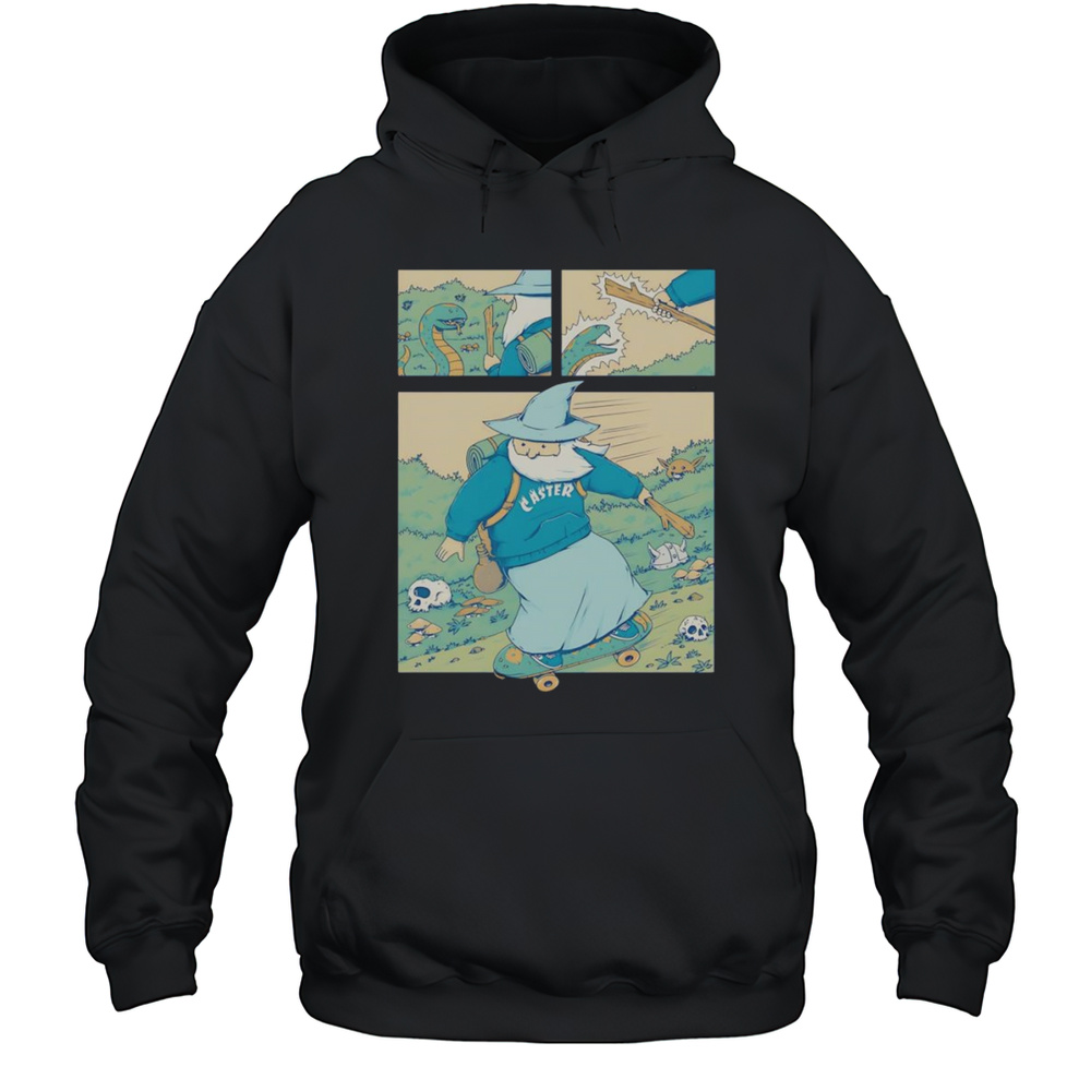Snakeboarding Wizard Shirt Unisex Hoodie