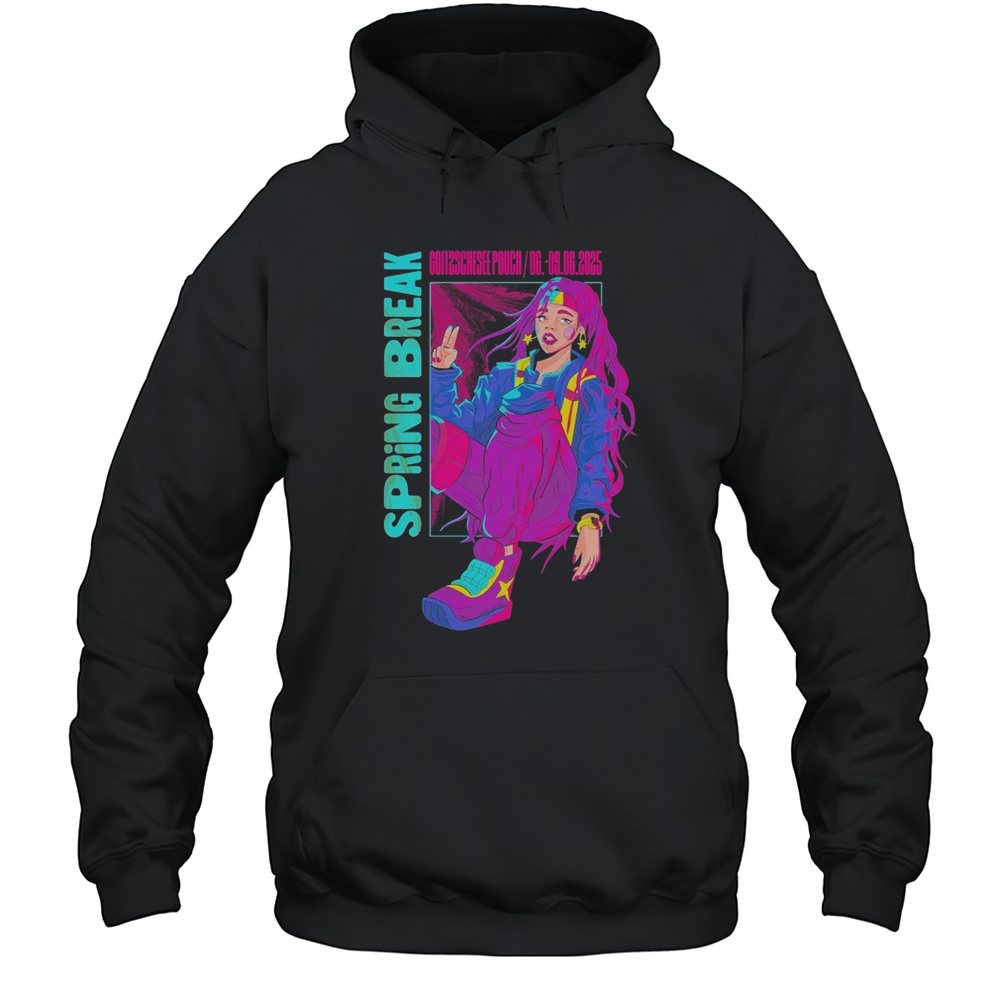 Sputnik Spring Break Festival Superheldin T-shirt Unisex Hoodie